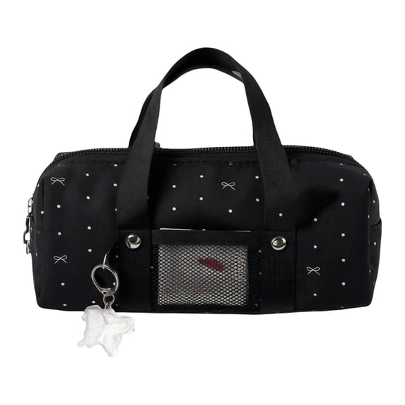 Polka Dot Pencil Case, Cute Kawaii Stationery Organizer Bag, Portable Pen Holder Pouch For Women Daily Stationery Storage