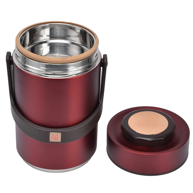 Soup Insulated Lunch Containers 304 Stainless Steel Material Double Vacuum Interior 2300ml Capacity 3 Layer Food Pot For Work