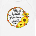 thumbnail image 4 of Inktastic My Great Grandma Loves Me with Sunflower Wreath Boys or Girls Baby Bodysuit, 4 of 5