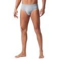 thumbnail image 4 of INSPIRE CHIC Men's Underwear Solid Color Elastic Waist Soft Comfortable Briefs 28 Light Gray, 4 of 5