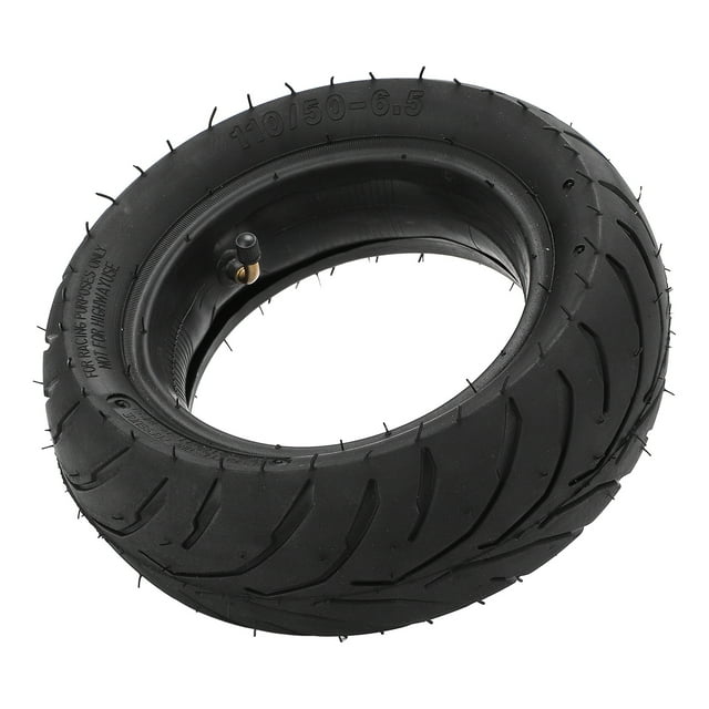 Thickened Inflatable Rubber Tire, 110/50-6.5 Inner Tube Outer Tires Better Sealing Wear Reliable for Mini Motorcycles