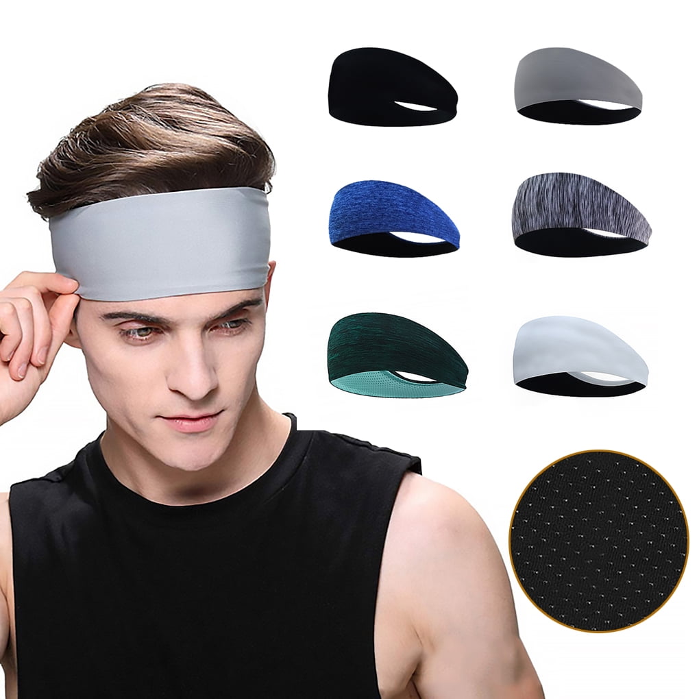 MRACSIY Headband Sports Sweatband pour Yoga Courir Cyclisme Basket-ball Stretchy Humidité Mèche Cheveux