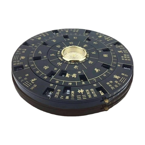 Feng Shui Luo Pan Brújula china mesa giratoria portátil de alta precisión fácil de usar impermeable Vintage Bagua accesorios de regalo