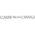 thumbnail image 3 of Primal Gold 14 Karat White Gold 7mm Flat Figaro Chain Necklace, 3 of 5