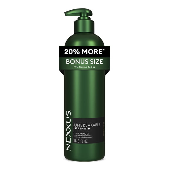 Nexxus Unbreakable Anti Breakage Shampoo for Fine and Thin Hair Hair Care Powered by Duraplex Foritifier Technology with Thickening Complex for Strengthening, 16.5 Fl oz