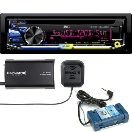 JVC KD-R775S CD with Steering Wheel Interface and Sirius XM Tuner