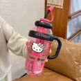 thumbnail image 4 of 1300ml Sanrio Water Cup Hello Kitty Anime Straw Cup Cute Large Capacity Cartoon Outdoor Activities Portable Tea Separation, 4 of 5