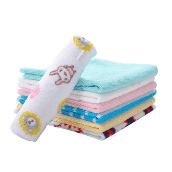 AUQ 8Pcs Durable and Long-lasting Burp Cloths,Muslin Burp Cloths for Baby,Baby Burp Cloths Highly Absorbent and Soft