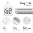 thumbnail image 4 of Rocae Panda with Sun glasses or Plush Underarm Bag White Furry Purse Handbag for Autumn and Winter, 4 of 7