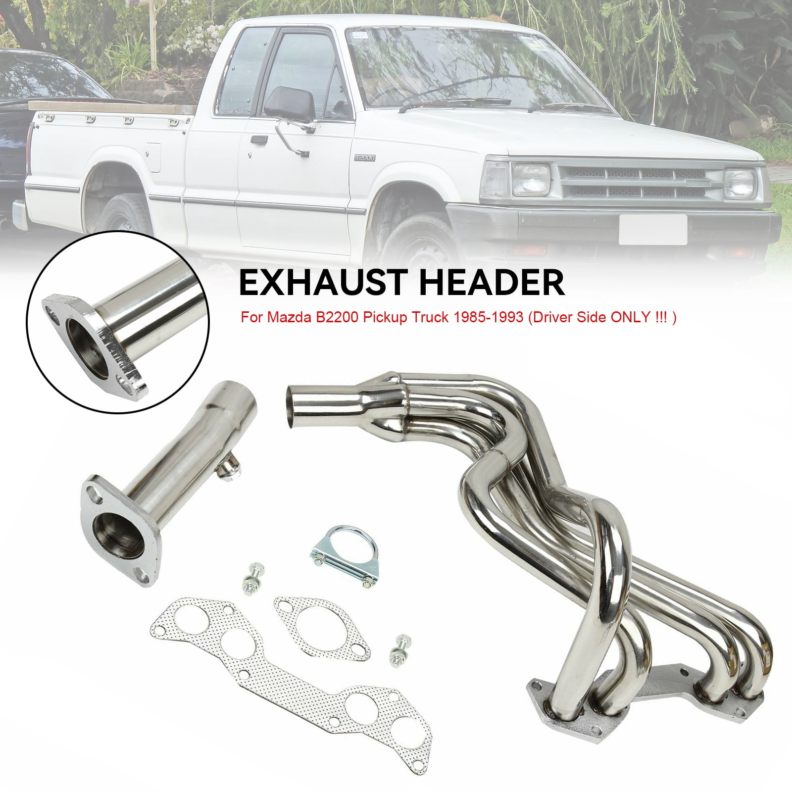 Exhaust Manifold Performance Header Fit for Mazda B2000 B2200 2.0L 2.2L 1986-1993