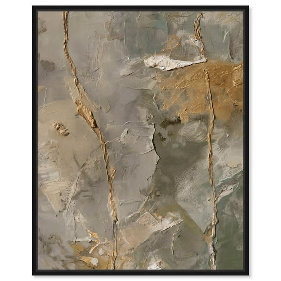 Gossamer Pathways II Canvas Textured Abstract by Art Remedy, Black Frame, 16 x 20