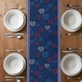 thumbnail image 6 of Independence Day Table Runner - 120 Inch Long, Kitchen Dining Table Runner Dresser Scarves, Patriotic Gnomes USA Flag Firework Farmhouse Decor for Coffee Tables Wedding Party Banquet, 6 of 8