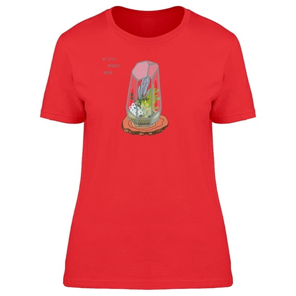 Cute Botanical Succulent Garden T-Shirt Women -Image by Shutterstock, Female Medium