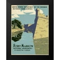 thumbnail image 2 of WPA 15x18 Black Modern Framed Museum Art Print Titled - Fort Marion National Monument, St. Augustine, Florida, ca. 1938, 2 of 5