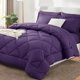 thumbnail image 1 of Juego de edredón CozyLux Queen morado con sábanas, 7 piezas, 1 of 9