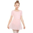 thumbnail image 6 of Stelle Girls' Sequins Ballet Skirt Chiffon Wrap Dance Skirt,Tie up Sheer Dance Skate Over Scarf for Leotards Half Dress,Pink, 6 of 6