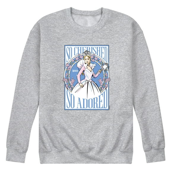 Wicked: Part 2 -  Glinda So Cherished - Men's Long Sleeve Crew Fleece Sweatshirt