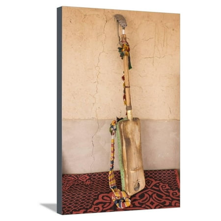 Moroccan Musical Instruments Morocco, Sahara region. Hajhouj or guembri musical instrument used in Gnawa music. Stretched Canvas Print Wall Art By Brenda Tharp ()