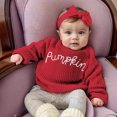 thumbnail image 2 of KPOPLK Baby Toddler Kids Girl Sweaters Long Sleeve Letter Embroidery Knit Pullover Toddler Tops 6 9 12 18 24 Months 2T 3T 4T,Size 4-5 Years, 2 of 6