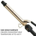 thumbnail image 3 of Rizador de pelo extra largo Hot Tools Pro Artist de oro de 24 quilates | Rizos definidos y duraderos (2,54 cm), 3 of 5