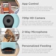 thumbnail image 5 of Best Choice Products 4.5L Smart Automatic Pet Feeder w/ HD Camera, Smartphone App, Portion Control, 2-Way Audio - Blue, 5 of 8