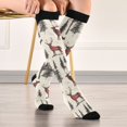 thumbnail image 5 of FORMRS Womens Knee High Socks Casual Long Thick Travel Daily Wear, 2 Pairs, Plaid Deer, 5 of 6