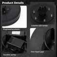 Floating Pool Fountain with 7Color LED Lights, Rechargeable Solar