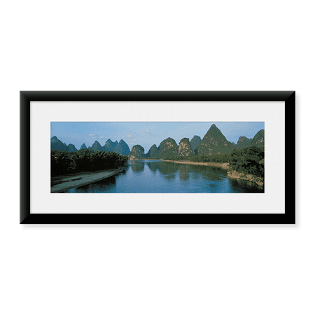 Framed Art Print, Guilin Guanxi China by Panoramic Images, 25-7/8" x 9-7/8"