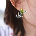 thumbnail image 2 of SUSHANG Hummingbird Three-Dimensional Earrings Hummingbird Earrings Cute Earrings Female Cute Cartoon Pendant Earrings, 2 of 6