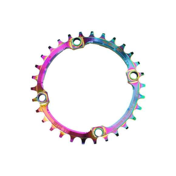 Colaxi Bike Chain Chain Aluminum 7075 Sprocket Mountain Bike Chain Parts for Trail Bike Modification Bolts Not Included 30T