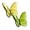 Yellow+green, variant on Butterfly Decorations Crystal Figurines:2PCS Flying Butterfly Figurine,Glass Butterfly Ornament Statue,Wedding Home Office Decorations,Animal Collectible Gift (Iridescent*2)