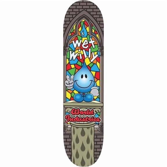 World Industries Skateboards Wet Willy Stained Glass Skateboard Deck - 8.25" x 32" (Deck Only)