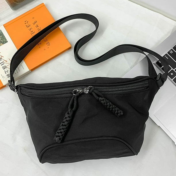 VR NYC Zip Closure Crossbody Bag Gray faux-suede adjust strap : :  Fashion