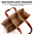 thumbnail image 4 of Baby Diaper Storage Basket - Portable Baby Diaper Bag, Nursery Storage Box, Car Storage Basket, 4 of 5