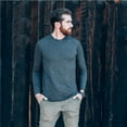 thumbnail image 4 of Meriwool Base Layers Men's Lightweight Thermal 100% Merino Wool Base Layer Top, Charcoal Gray, 4 of 6