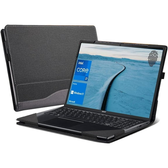 Laptop Case for Acer Aspire 5 Notebook Laptop 15.6" All-Inclusive Anti-Fall Protective Cover PU Leather Computer case