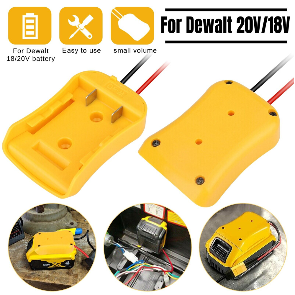 Power Connector DIY Battery Adapter for DeWalt 18V/20V Max Battery