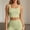 Light Green, variant on XinghaiYIDE Square Neck Longline Sports Bra for Women, Padded Yoga Workout Crop Tank Top, Wide Strap Built-in Bra for Pilates Gym