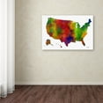 thumbnail image 3 of Trademark Fine Art " Map Clr-1" Canvas Art by Marlene Watson, 3 of 3