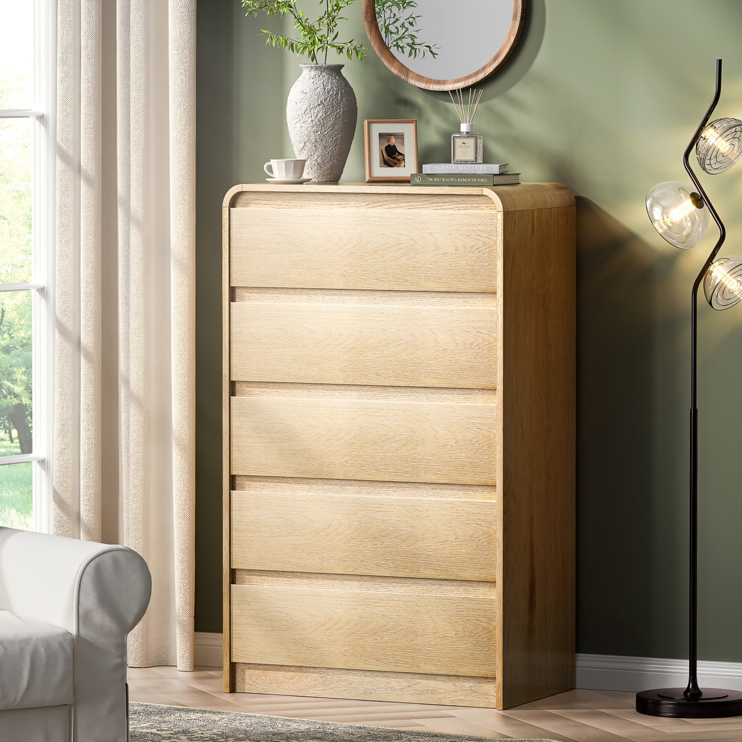 Better Homes & Gardens Juliet 4-Drawer Dresser, Rich Black Finish