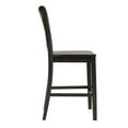 thumbnail image 3 of Weston Home Farmhouse Vintage Double X Solid Wood Counter Height Chair, Set of 2, Antique Black, 3 of 7