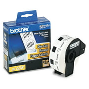 Brother DK1218, 0.94 in diameter (24 mm) White Round Paper Adhesive Labels (1,000 Labels)
