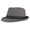 Gray, variant on Wide Brim Fedora Hat, Soft Wool Blend for Sun Protection or Elegant Outfits, Versatile Accessory for All Ages. Grey 1PC