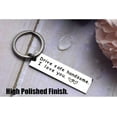 thumbnail image 3 of Family Love Keychain, Non-Tarnishing Stainless Steel Key Ring with Inspirational Message, Drive Safe Reminder for Husband Dad Gift, Compact Stylish Design for Valentine's Day, 3 of 5