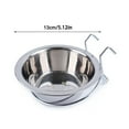 thumbnail image 3 of Stainless Steel Hanging Pet Bowl - Food & Water Feeder for Bird Cages, Dog Crates & Catios - No-Spill Design for Small Pets (Birds, Parrots, Puppies & Kittens) - Rust-Proof & Easy Clean, 3 of 9