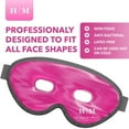 thumbnail image 4 of MyHalos Cold and Warm Gel Eye Mask - Premium Reusable Eye Mask - Warm Eye Mask Helps Soothe Puffy Faces, Dark Circles, Tired Eyes, Headaches, Migraines (Pink), 4 of 5