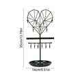 thumbnail image 6 of Jewelry Organizer under $5! CQCYD Butterfly Jewelry Organizer, Hanging Earring Necklace Display Rack, Vertical Bracelet Holder, Metal Storage Stand for Vanity, 6 of 6
