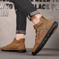 thumbnail image 3 of Mens Casual Shoes Summer Breathable Sneakers Loafers Walking Shoes Hand Made Lace-Up Leather Dress Flats Shoes for Driving Business Working Office, 3 of 5