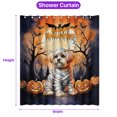 thumbnail image 5 of Mummy Maltese Happy Halloween with Pumpkins Bats Spooky Fun Shower Curtain Maltese Dog Lover Gifts Idea Waterproof Bathroom Bathtub Curtain - 00019, 5 of 5