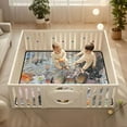 thumbnail image 2 of WOBOGO Artistic Sense Baby Playmats Extra Large Waterproof Rollable Activity Pads for Toddlers 50×50inch, 2 of 7